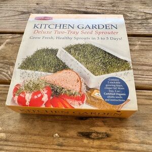 Kitchen Garden Deluxe Two-Tray Seed Sprouter - White by